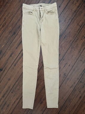 American Eagle Outfitters Skinny Pants in Light Khaki